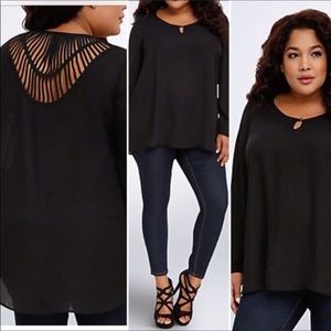 Torrid Cage Back Top